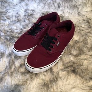 Red Vans men’s shoes size 8.5